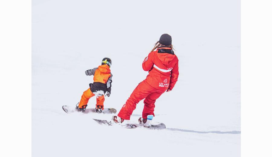 Snowboard Ecole du Ski Français Arc 1800