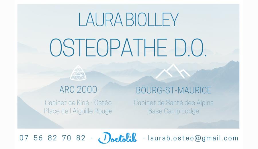 Carte Laura Biolley ostéopathe D.O.