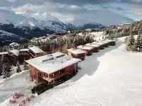 vue aérienne L'Aiguille Grive Chalets Hôtel