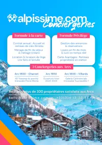 3 conciergeries Alpissime aux Arcs