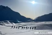 Le plan des lacs gelées.