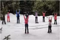 snowga, yoga et raquettes