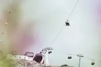 Tyrolienne de l'Aiguille Rouge