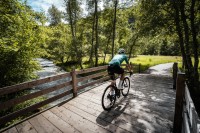 Pont en bois à Villaroger