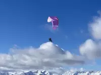Parapente à ski Les Arcs