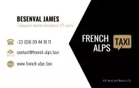 carte de visite French Alps Taxi