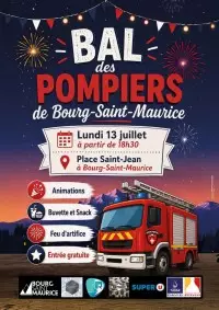 Bal des Pompiers et feu d'artifice_Bourg-Saint-Maurice