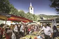 Vue Marché Bourg Saint Maurice