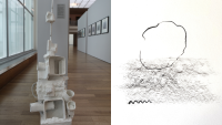 Exposition "Silences d'air" : Encres et fusain de Davide Napoli, sculptures sonores de Laurent Matheron_Bourg-Saint-Maurice