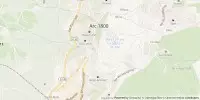 Carte de localisation de Arc 1800 vers Peisey-Vallandry par la route des Espagnols
