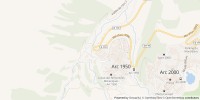 Carte de localisation de Effia Stationnement Arc 1950 Le Village