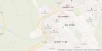 Carte de localisation de La Berge en raquettes