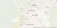 Carte de localisation de Arc 1600 vers Notre-Dame des Vernettes