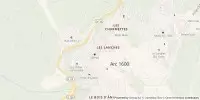 Carte de localisation de Bar L'Abreuvoir - Arc 1600