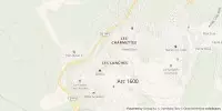 Carte de localisation de Arc 1600 vers le Col des Frettes