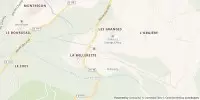 Carte de localisation de Parcours de ski de randonnée à Arc 1600 : La Pierre Blanche 1