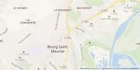Carte de localisation de Col de l'Iseran depuis Bourg Saint Maurice