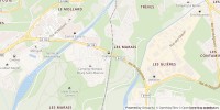 Carte de localisation de Ski de fond à Bourg Saint Maurice