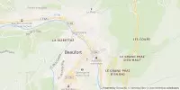 Carte de localisation de Route des Grandes Alpes à Vélo - Beaufort-sur-Doron / Bourg-Saint-Maurice