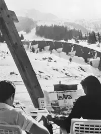 Terrasse année 70 Les Arcs